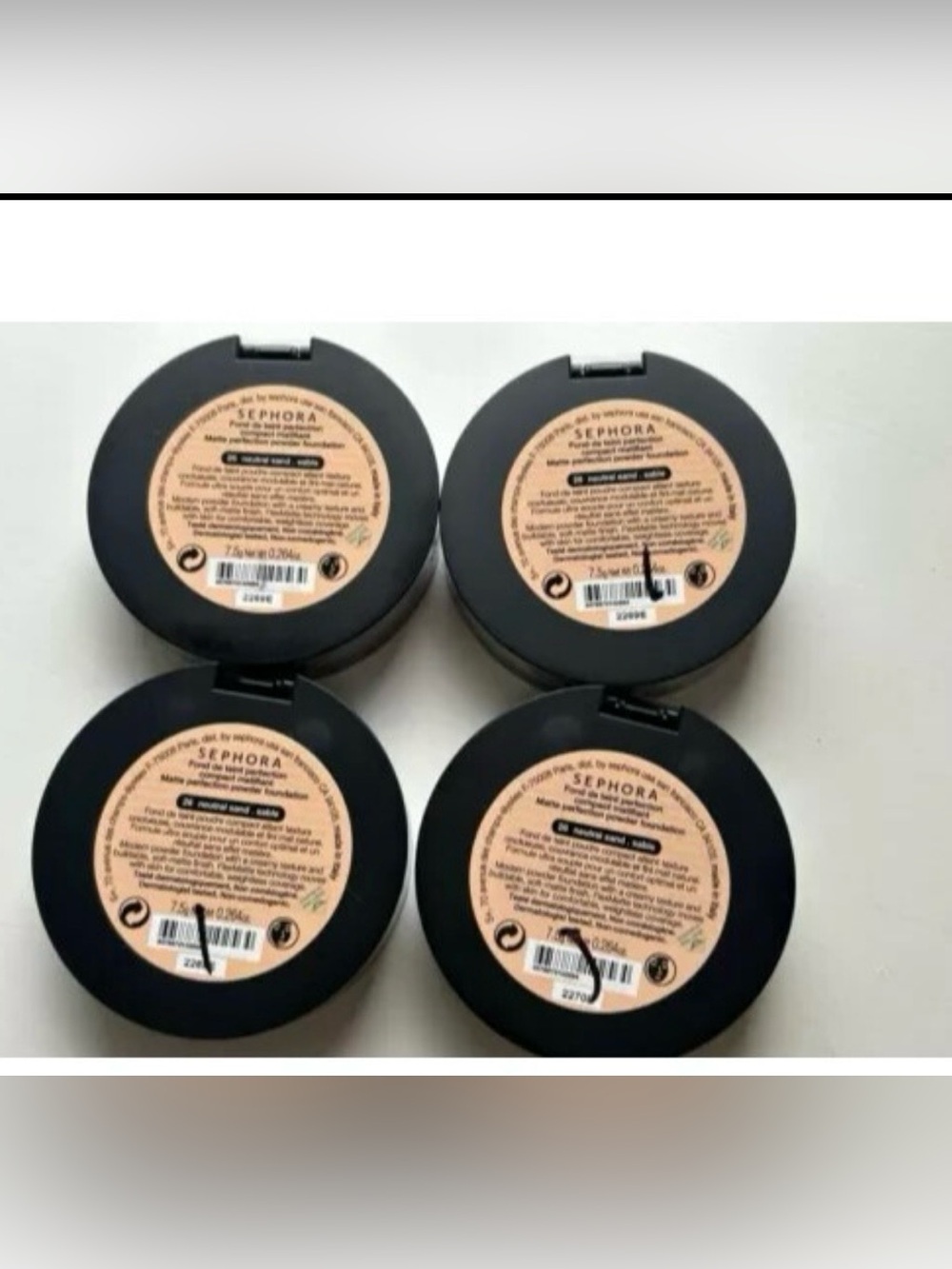 Sephora powder foundation lot of 4 #26 neutral sand